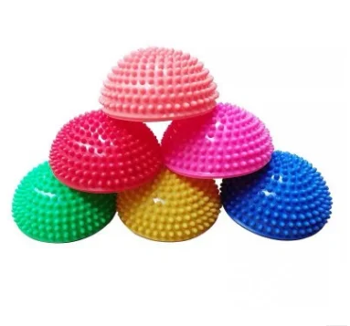 
Spiky Yoga Half Ball Foot Massage Balls 16cm PVC Hedgehog Hemisphere Physical Pilates Fitness Exercise Balance Skills Training 