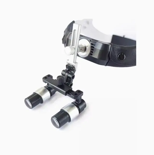 Dental 2.5X 3.5X Loupe Magnification Binocular Surgery Surgical Magnifier with Headlight LED Light Dentist Medical Loupes Lamp