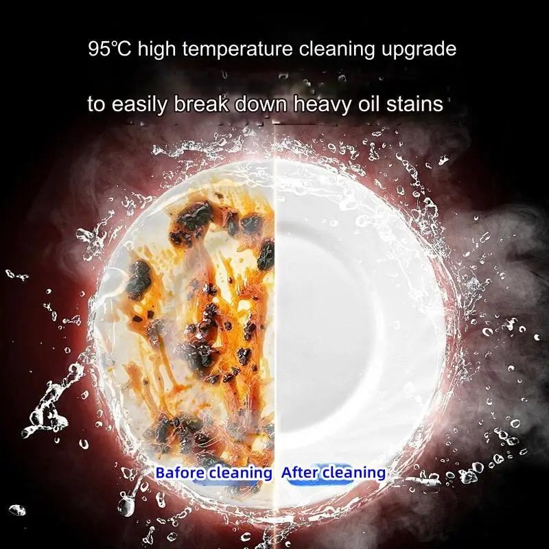 High efficiency Fully automaticcommercial dishwasher Washes about 2,300 18cm dishes per hour smart dishwashers