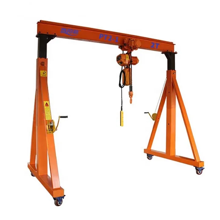 Good Quality Durable Use Adjustable Portable Gantry Crane With Electric Hoist  5 Ton Portable Gantry For workshop