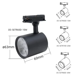 10W Restaurant Bakery Snack shop Enhance food color CCT 3000K 4000K 6000K Adjustable color temperature Smart Led track light