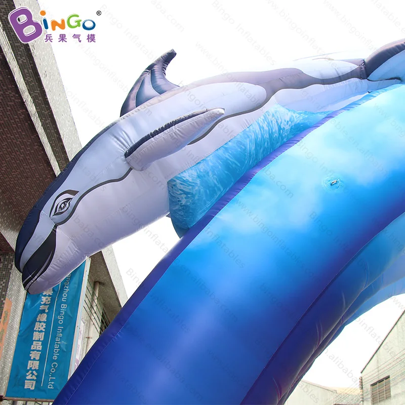 Bingo Events Inflatable Dolphin Marine Animal Inflatable Advertising Arch For Sale