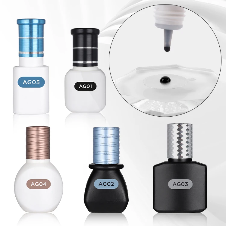 Private Label Oil And Water Proof Individual Lash Extension Glue Bonder Adhesive Eyelashes Colle Per Slime