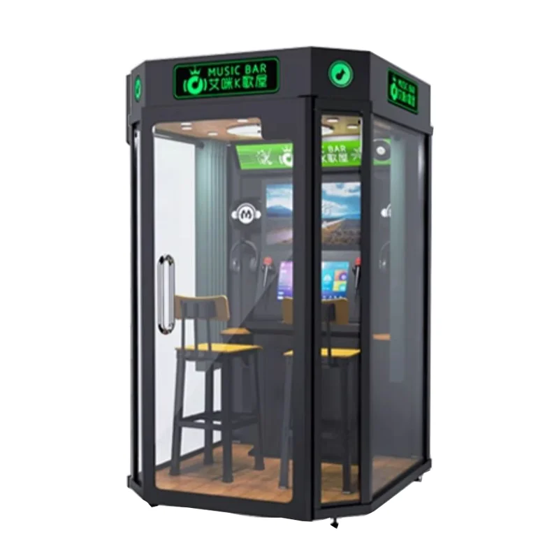 Wholesale Coin-Operated Electronic Jukebox Karaoke Singing Booth Metal Material for KTV Game Machine Arcade Mall Street Park