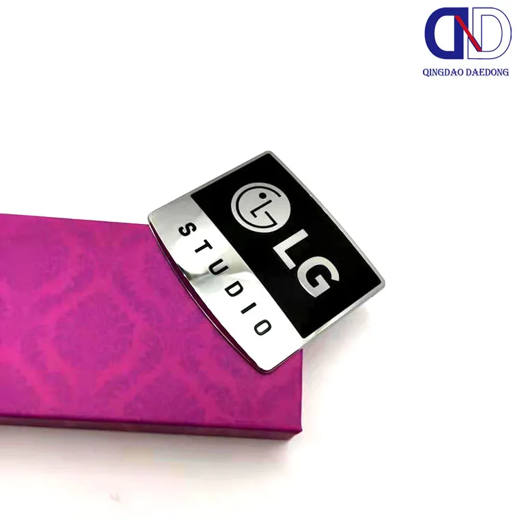 Manufacturer customized production of metal signs nickel electroforming spray paint LG metal logos