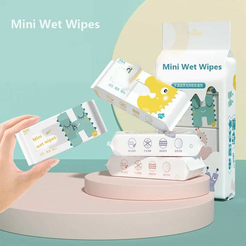 New Material custom feminine flushable mini wet wipes for baby wholesale With big promotion