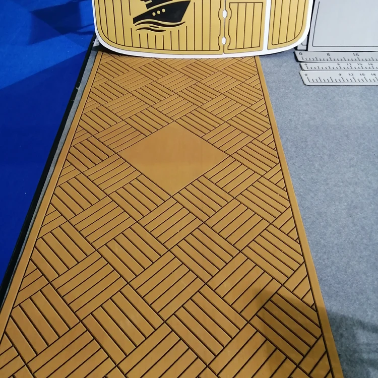 QTMAT ferry ship balcony floor Luxury Yacht flooring ship deck PE/EVA rubber boat deck waterproof UV durable yacht floor