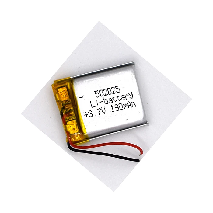 LP502025 3.7v 180mah 502025 li ion battery cell  3.7v lipo 180 mah lithium battery 180mah