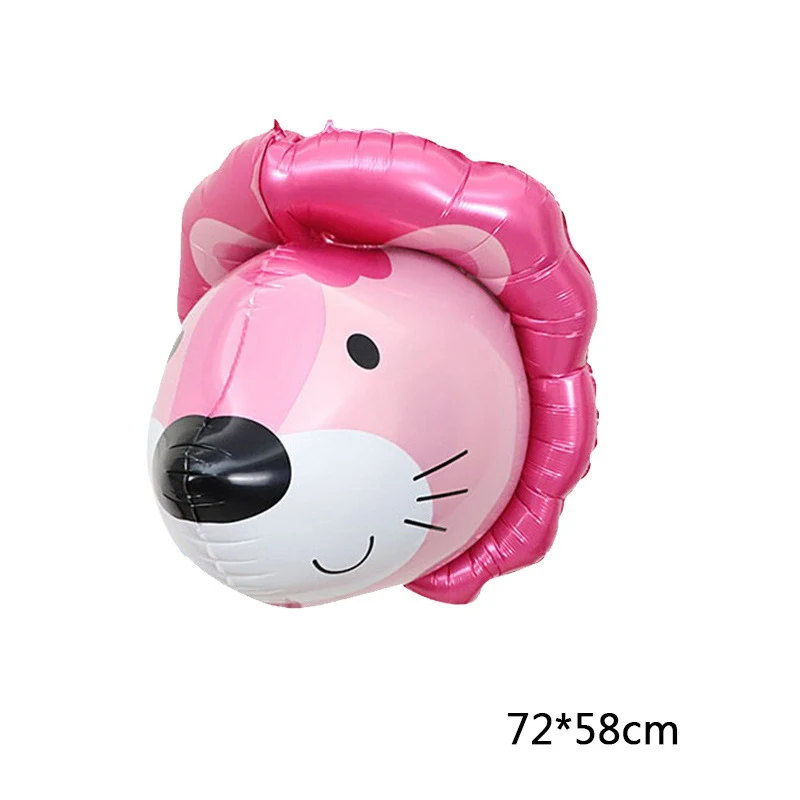 4D воздушные шары из фольги в виде головы животных Уличные декоративные с мультяшными героями