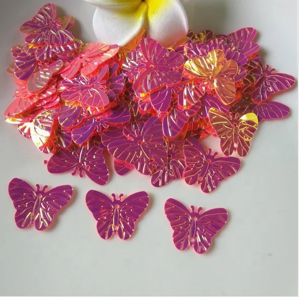 
20mm sequins butterfly design DIY clothing shoes hats bags accessories 