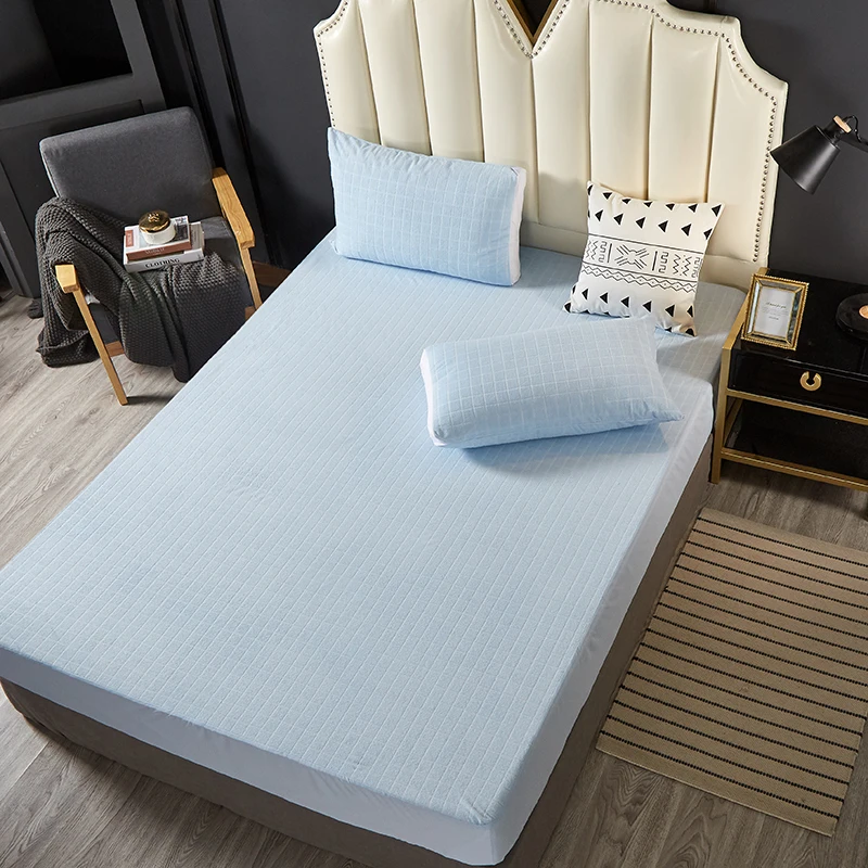 Waterproof Terry Mattress Cover Anti Dust Mite Anti Mattress Protector