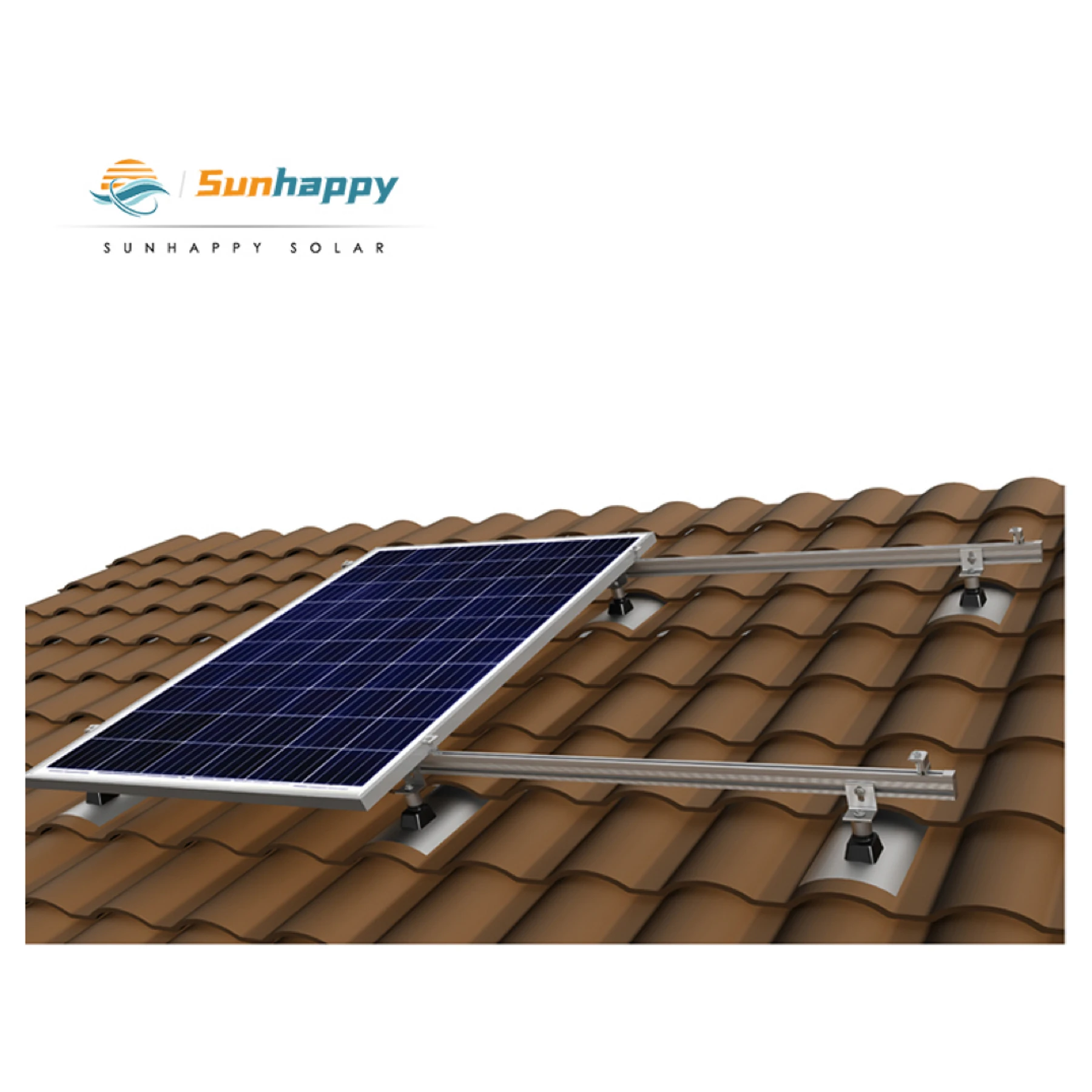 Easy installation tile roof solar mounting system Solar panel mounting bracket system for home tile roof solar mounting