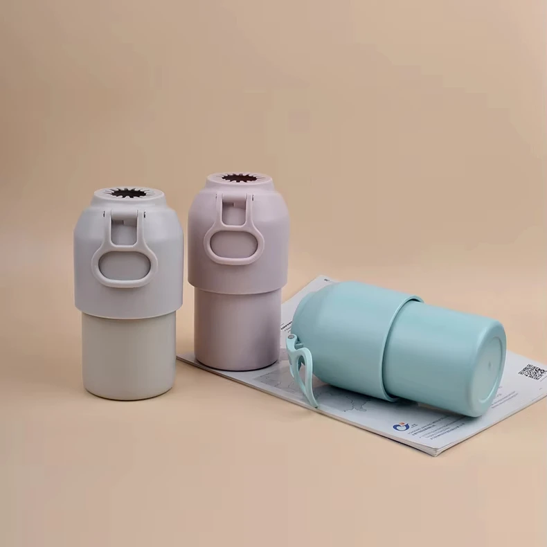 Japan New style double layer vacuum keep cold adjustable 8/18 stainless steel Cooling can insulated can cooler with handle