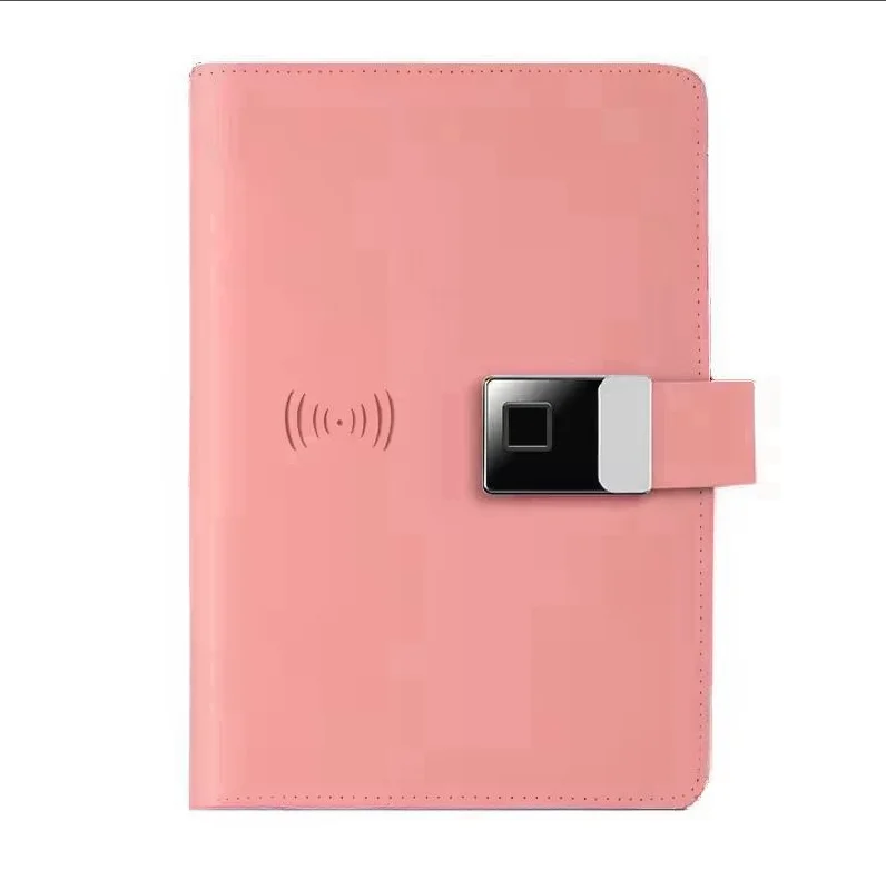 Fingerprint Lock Diary Notebook with U-Disk Pen Business Unique Gift