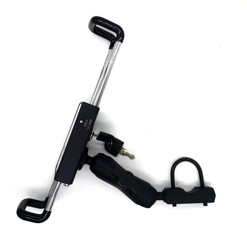 Universal soporte antirrobo tablet coche car headrest bracket 1 inch u bolt base survey pole tablet mounts for ipad mount holder