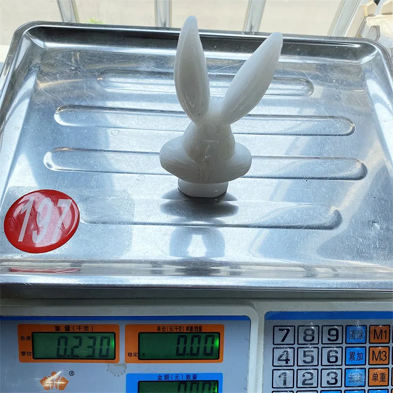 
Lovely Natural Wholesale Beautiful High Quality White Marble Jade Rabbit Carved Ornaments For Gift LSY 