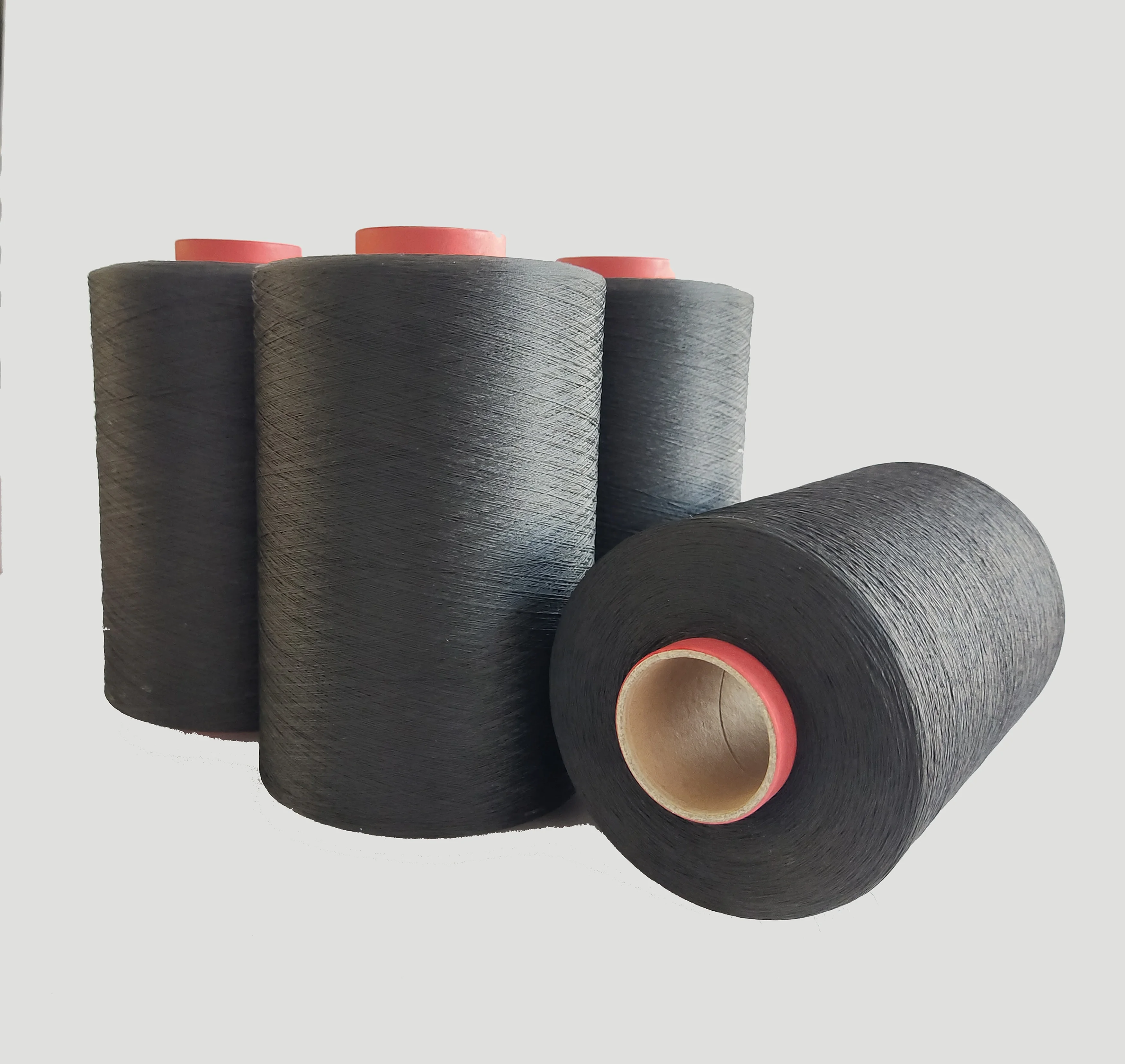 carbon fiber coated permanent anti static conductive yarn for woven knitted fabric