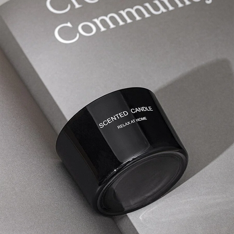 Glass Scented Candles In Glass Jar Natural Long-lasting Soy candle Vintage scented candles