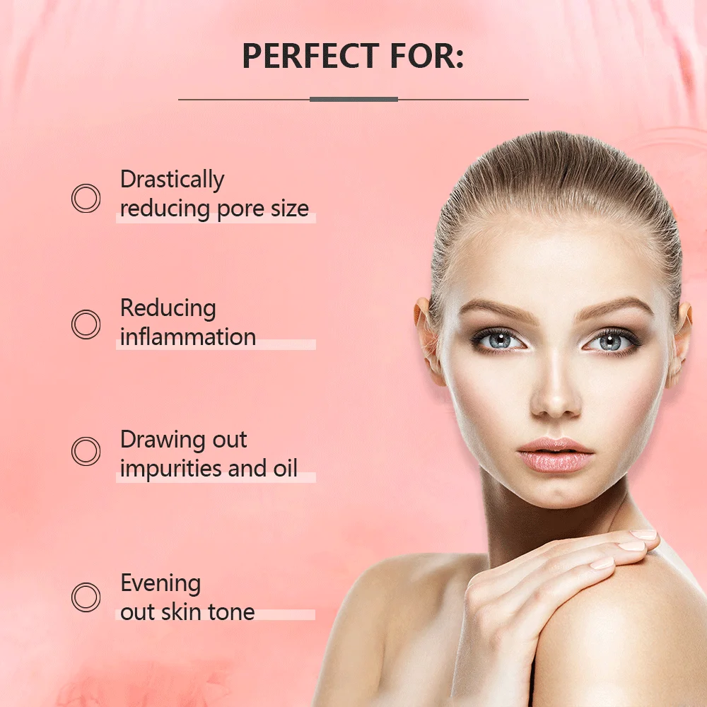 Skin Care Pink Mud Clay Face Mask for Blackhead Acne Removal