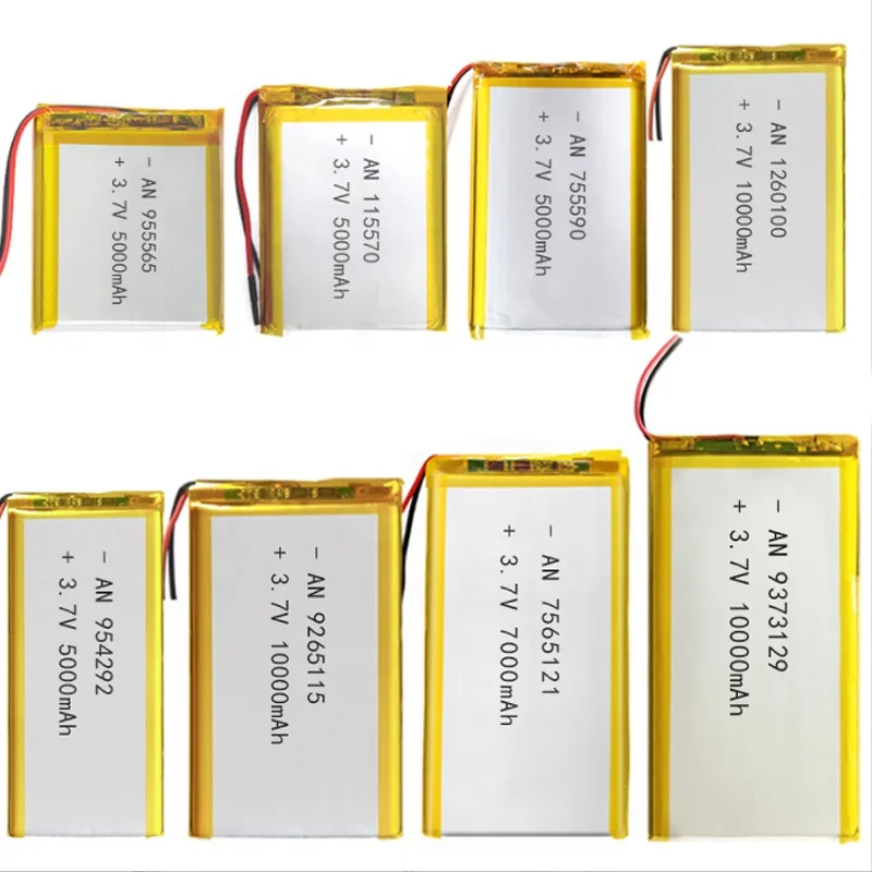 Solar Panel Chargeable 3.7V 1000mAh NCM Lithium Current Pouch Cell Prismatic Battery Cell for Power Tools Energy Storage