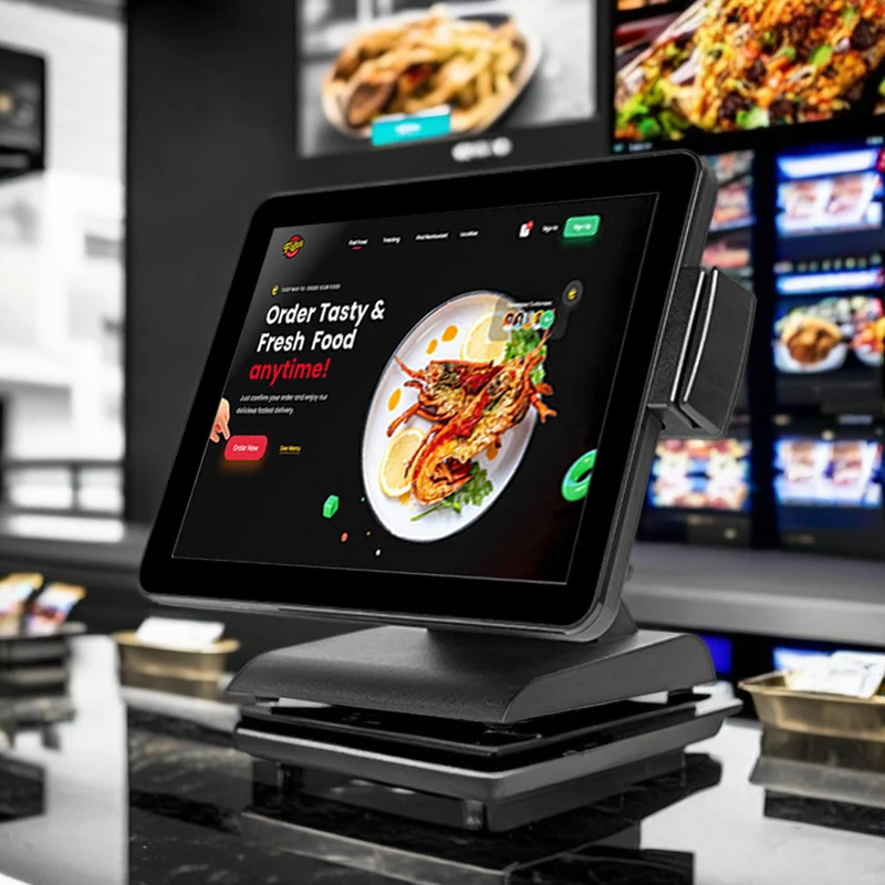Новый S610 недорогой моноблок POS персональный ПК кассовый аппарат для столешницы сенсорная система