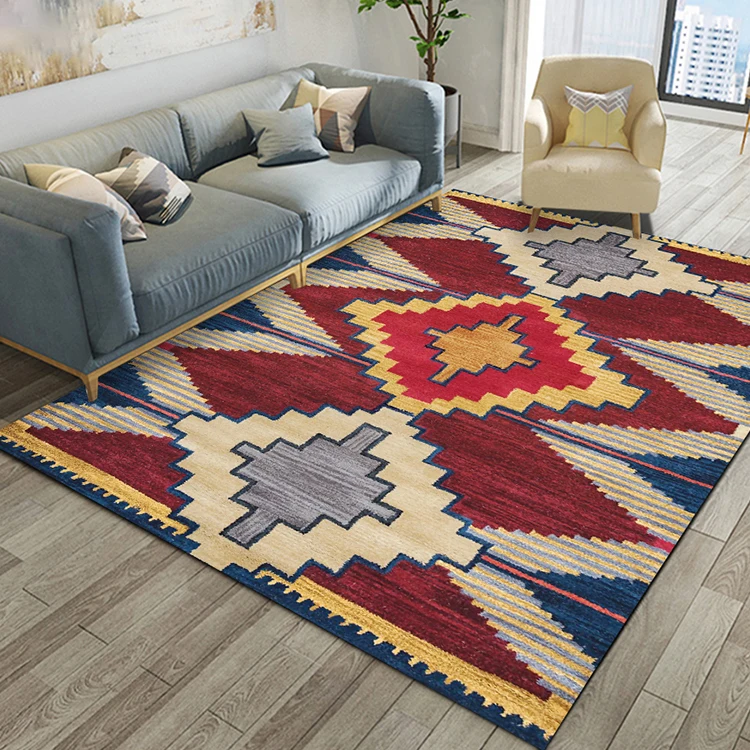 Double Color Jacquard 3d Floor Commercial Restaurant Carpet Big Soft Large Area Rug For Living Room