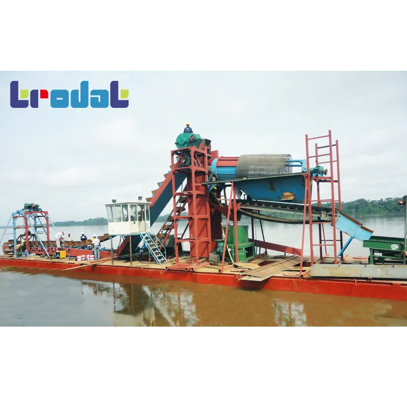 Dredging Machine Ladder Dredge Sand Gold Mining Chain Bucket Dredger With CCS BV Certification