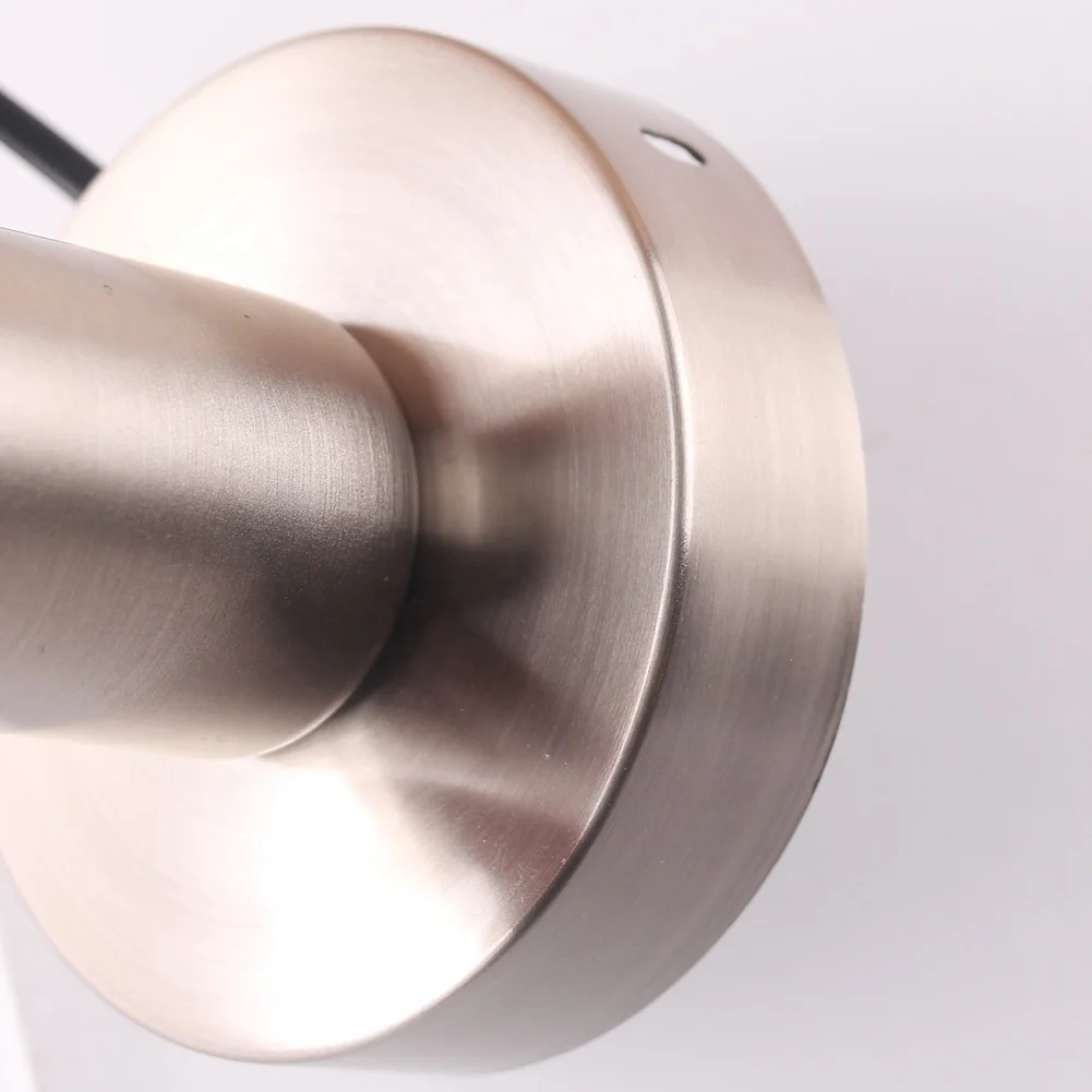 Black Silver E26 E27 Edison Bulb Holder Base Beside Desk Table Lamp Base With Switch And Wire