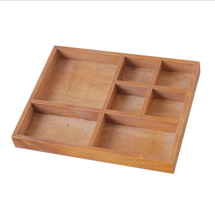 Wood Drawer Organizer Utensil Tray Kitchen Storage Box Versatile Dividers Cutlery Holders Bins Containers organizer tray.