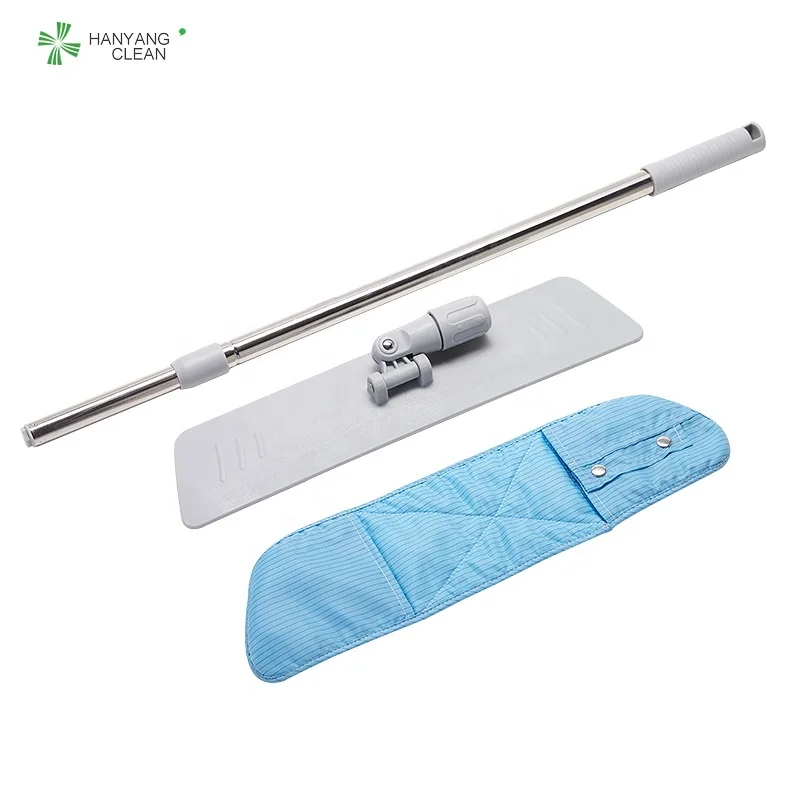 Cleanroom autoclave sterile esd antistatic mop +2pcs mop cloth