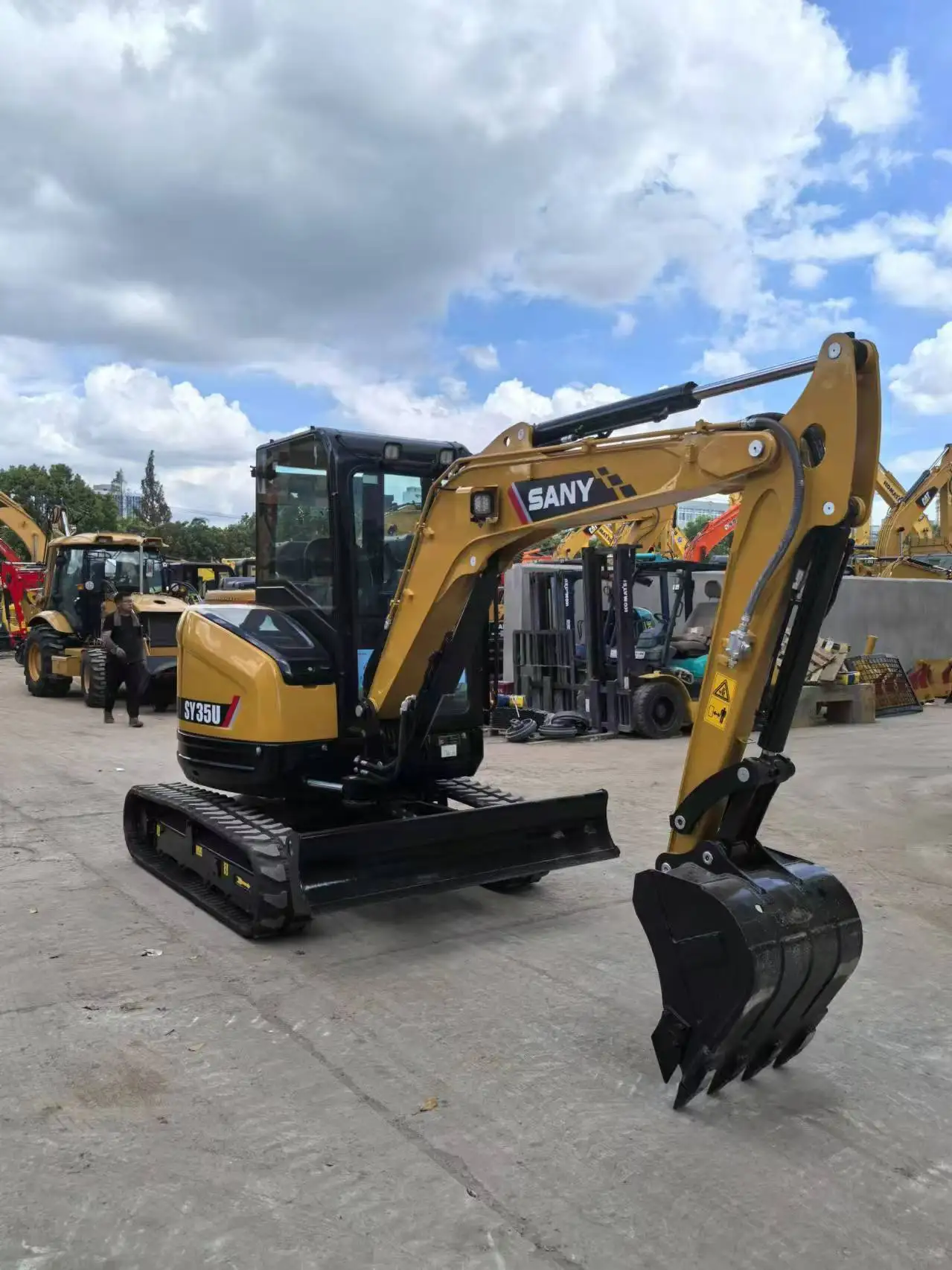 SANY SY35U 3.5ton Mini excavator Sany 35U rubber track mini digger ERP CE Tier 4 Chinese cheap excavator SANY SY35U