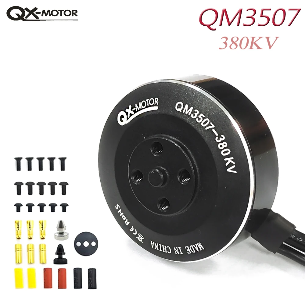 QX-MOTOR QM3507 380KV 580KV 680KV бесщеточный двигатель дистанционно пилотируемый Радиоуправляемый квадрокоптер шестиугольный Дрон