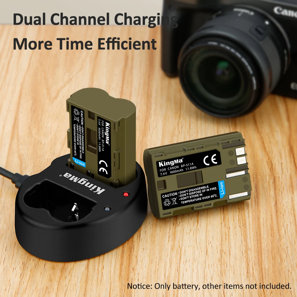 KingMa rechargeable Replacement BP-511 Battery For Canon EOS 5D 10D 20D 20Da 30D 40D 50D 300D