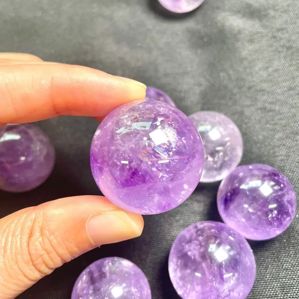 Wholesale Light Amethyst Spheres Amethyst Geode Spheres for Unique Decor and Meditation