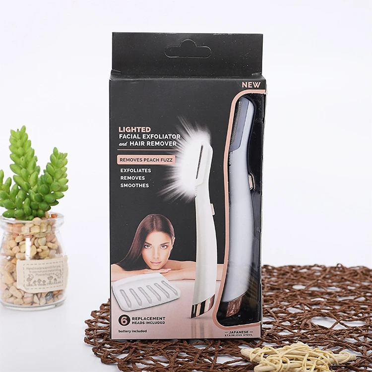 Good Quality Led Light Gentle And Precise Abs Makeup Eyebrow Shaver