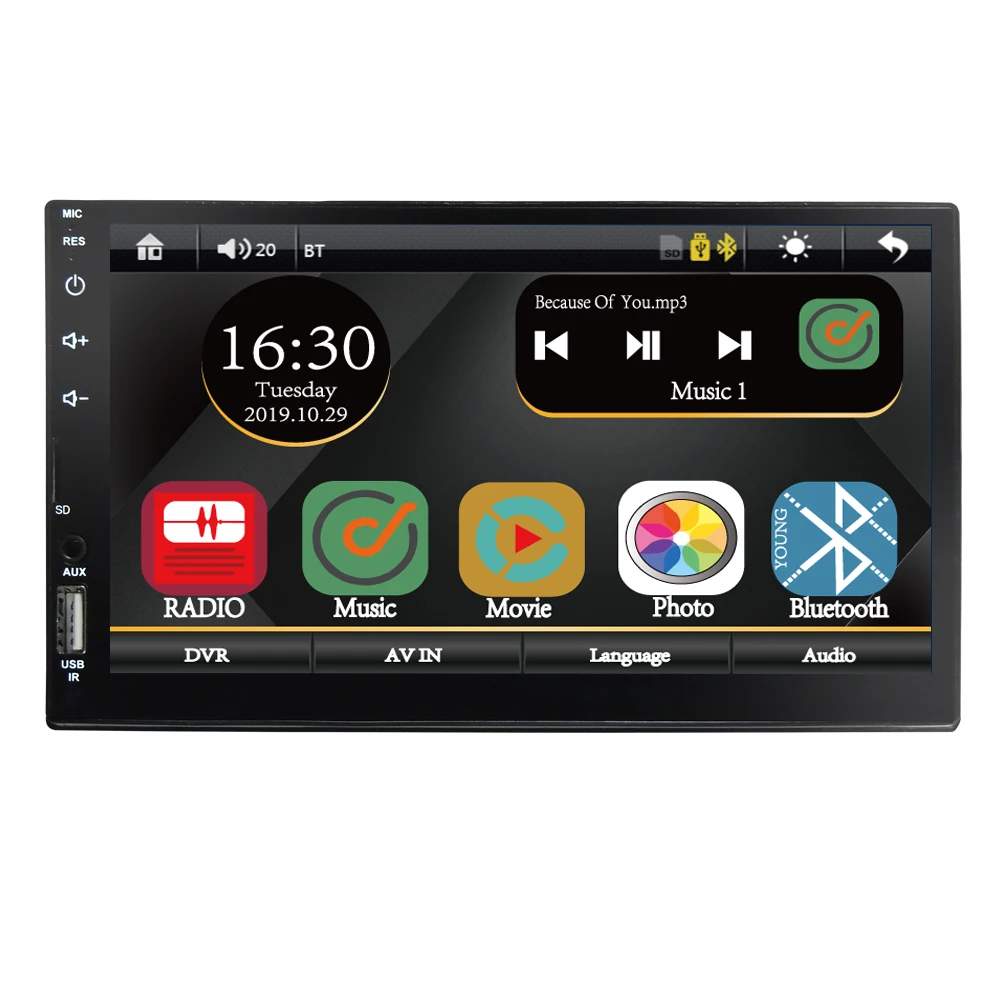 Мультимедиа Аудио плеер 2 din 7 дюймов mp5 автомобильный радиоприемник