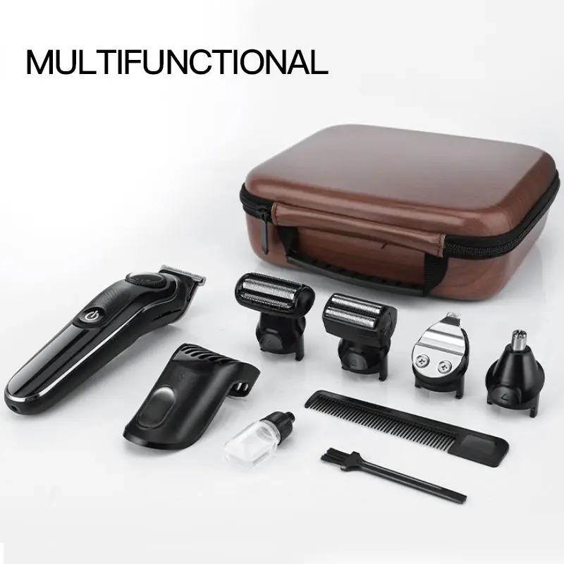 Lanumi SH-1832 5 in 1 Rechargeable cordless electric hair Shaver Nose Blade Cordless Electric Instant Fade Hair Clippers