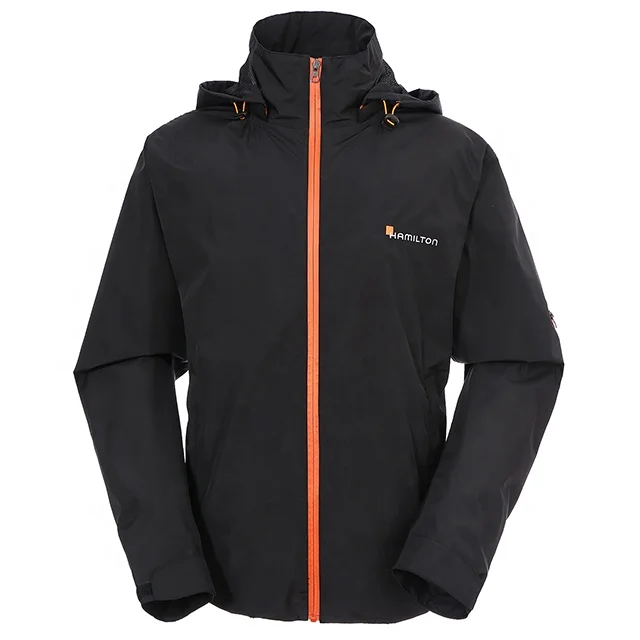 Oem Custom Waterproof ripstop outdoor wear resistance Zipper Impermeable Motorcycle Men windbreaker tear resistant Rain jacket