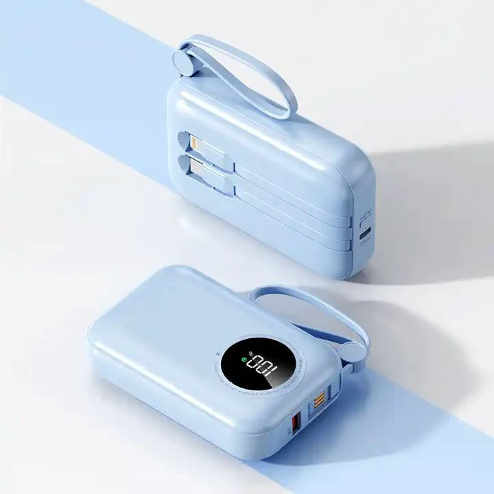 UUTEK most selling product in alibaba power bank 10000mAh with cables PD 20W super fast charging power banks & power station