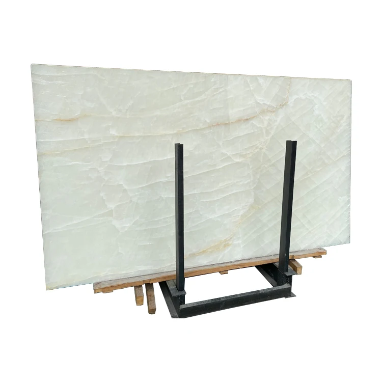 Polished Natural Crystal White Onyx Marble Slabs