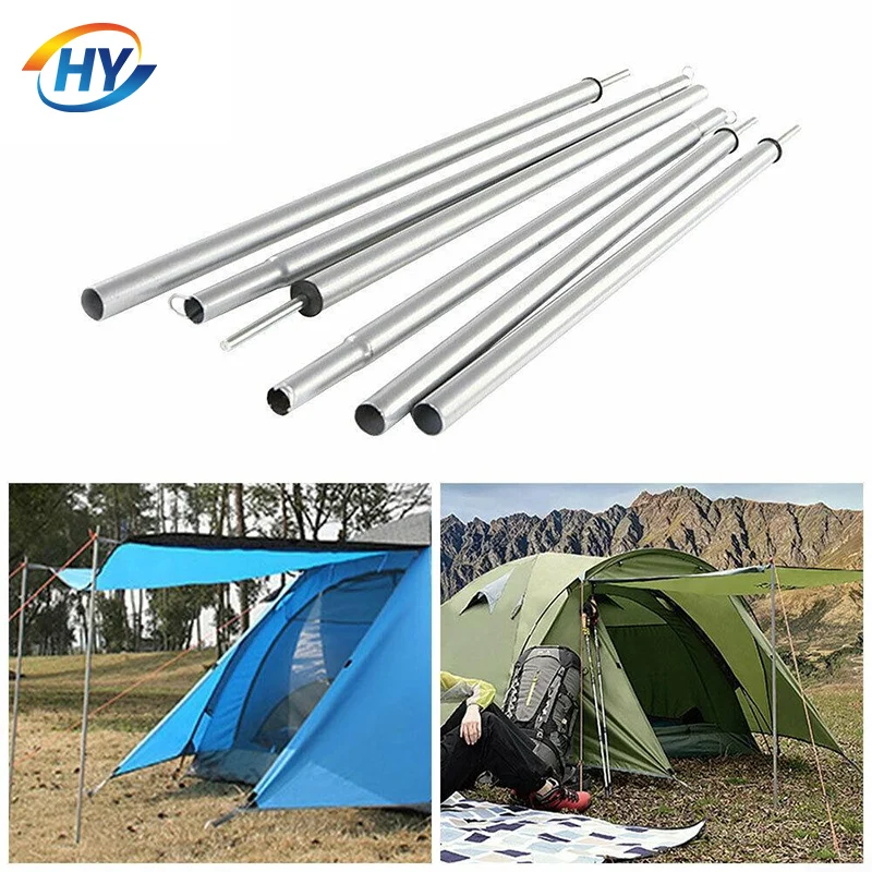 3003 5052 Colored Adjustable Aluminum Camping Tarp Pole Canopy Pole Customized Diameter Extruded Aluminum Tube / Pipe