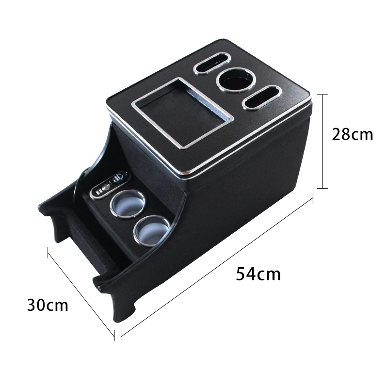 Install simple Can be wholesale and customized and quick car central console storage box armrest box water cup holder