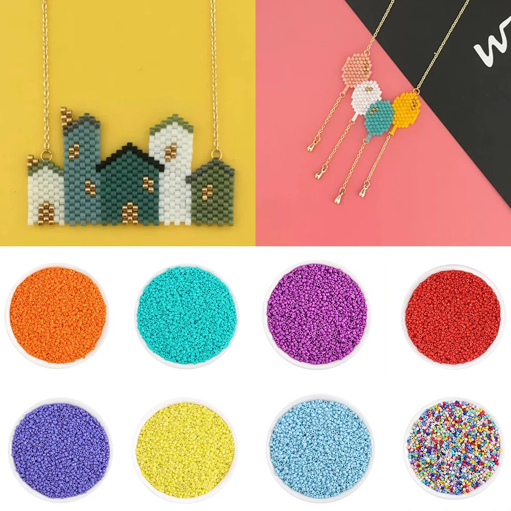 
1800pcs/lot 2mm Charm Czech Glass Spacer Seed Delica Round Loose Beads For Bracelet Earring Necklace Jewelry Making Wholesale 