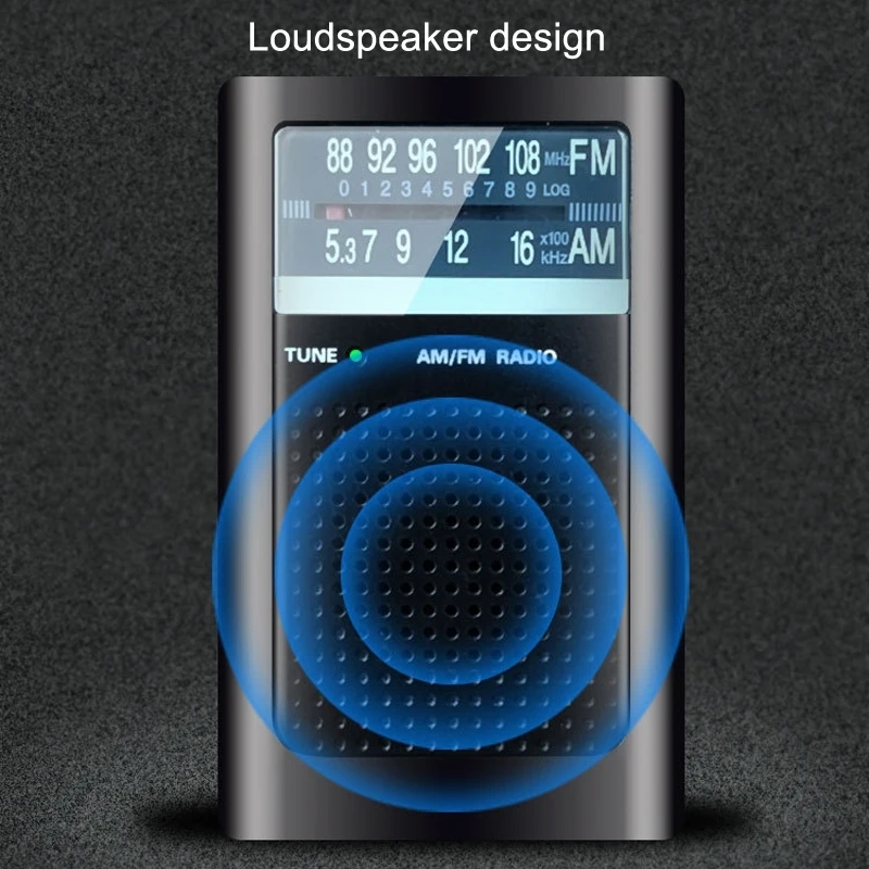 OEM ODM ABS Small FM/AM Pointer Frequency Adjustment Radios With Built-in Antenna Pocket Retro Radio Support Headphone