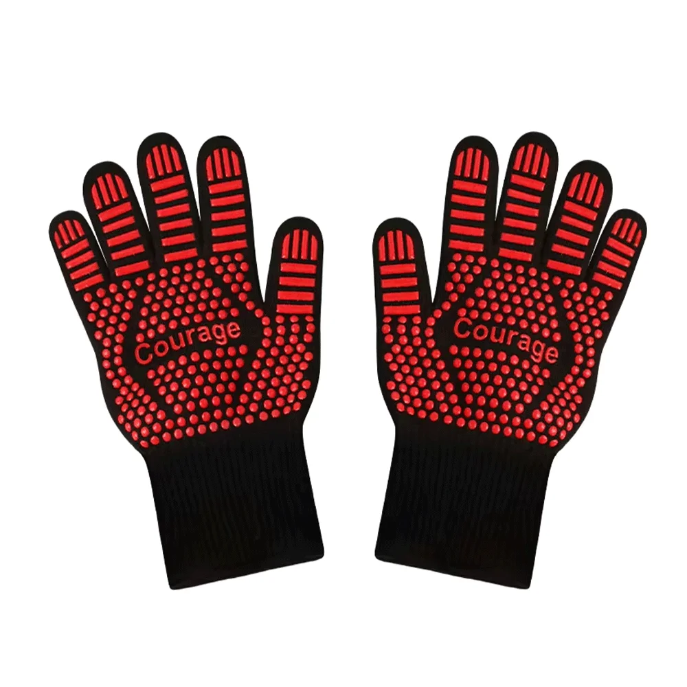 Высококачественные промышленные термостойкие перчатки силиконовая печь барбекю Паровая глажка термостойкие перчатки