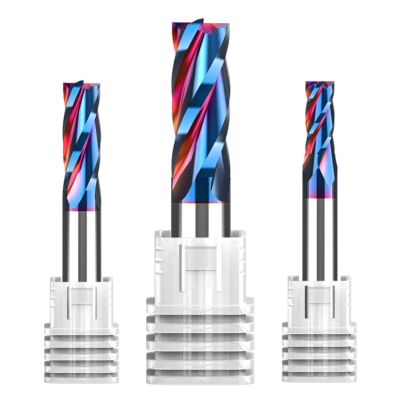 HUHAO Tungsten Carbide 4-Flute Solid CNC Customizable Flat End Mills Coated OEM Milling Cutter H7004001