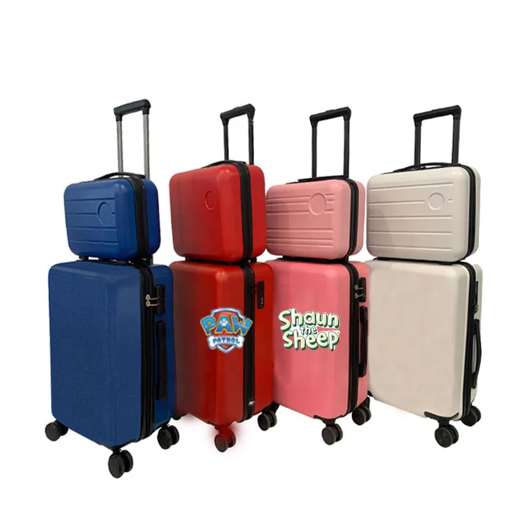 New OEM 16 18 20 inch big capacity waterproof matte finish small make up travel case backpack trolley luggage suitcase sets