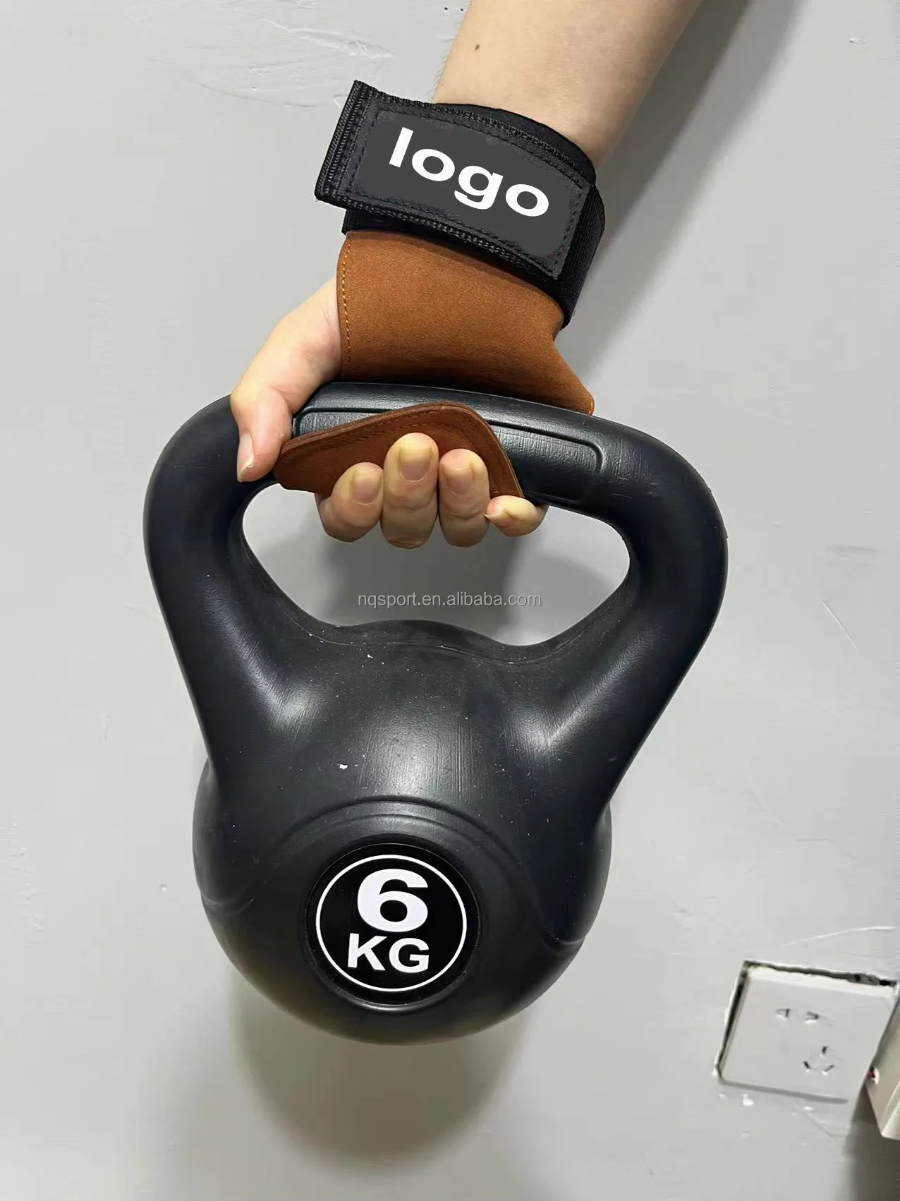 NQ SPORTS Kids Gymnastic Grip Neoprene Barbell Leather Palm Grips For Parallel Bars Protector Hand Gymnastics