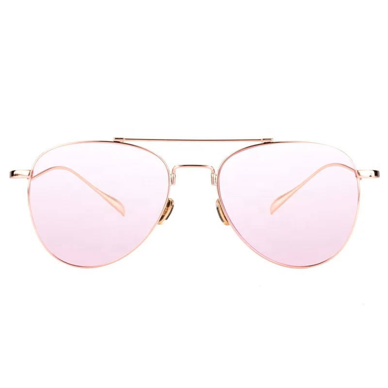 wholesale pilot metal frame custom logo polarized lens mirror aviation sunglasses 2019