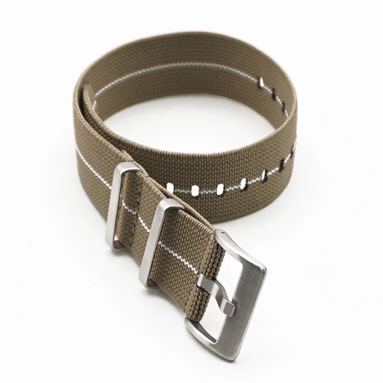 Custom Watch Strap Nylon French Troops Parachute Bag Watch Elastic Belt Watchband 20mm 22mm Wristwatch Band